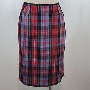 HANNA ANDERSSON Plaid Pencil Skirt size 8